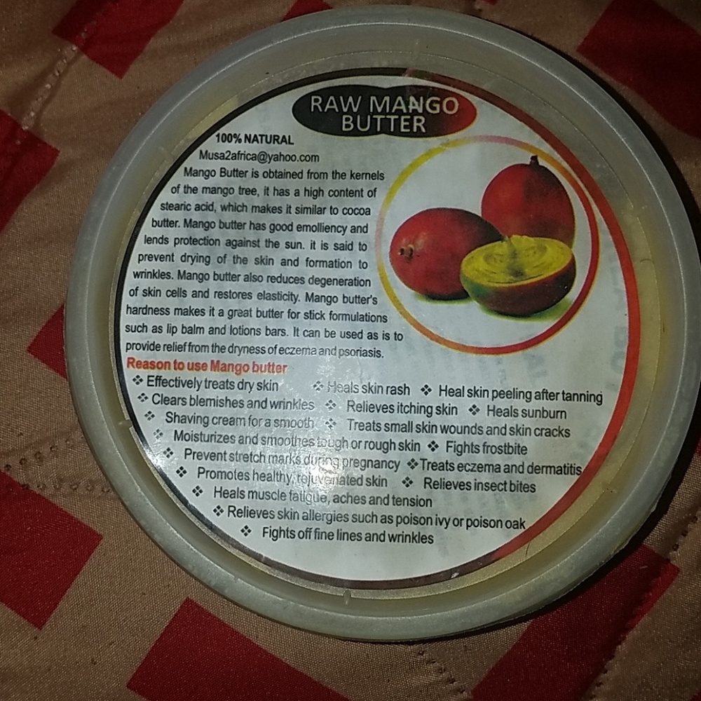 Raw mango butter